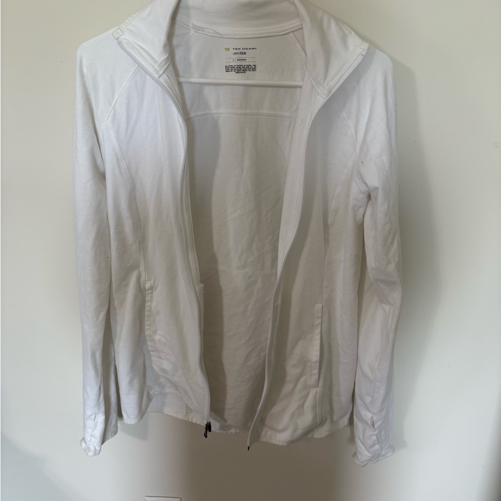 Tek Gear White Utility Jacket Lightweight Minimalist Design